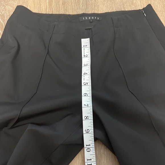 🖤Theory,4, Black Wool Blend Mid-Rise, Longer Slimming Pant,Excellent Con,Size 4 - Picture 8 of 10